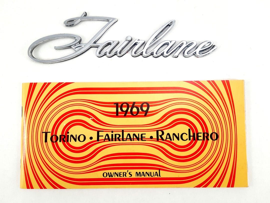 1969 Ford Torino Fairlane Ranchero Owner's Manual and Self-stick ...