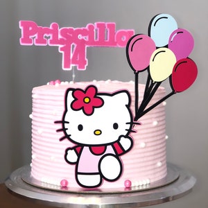 Adorno para tarta de Hello Kitty.