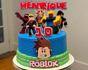 Roblox Birthday cake topper.