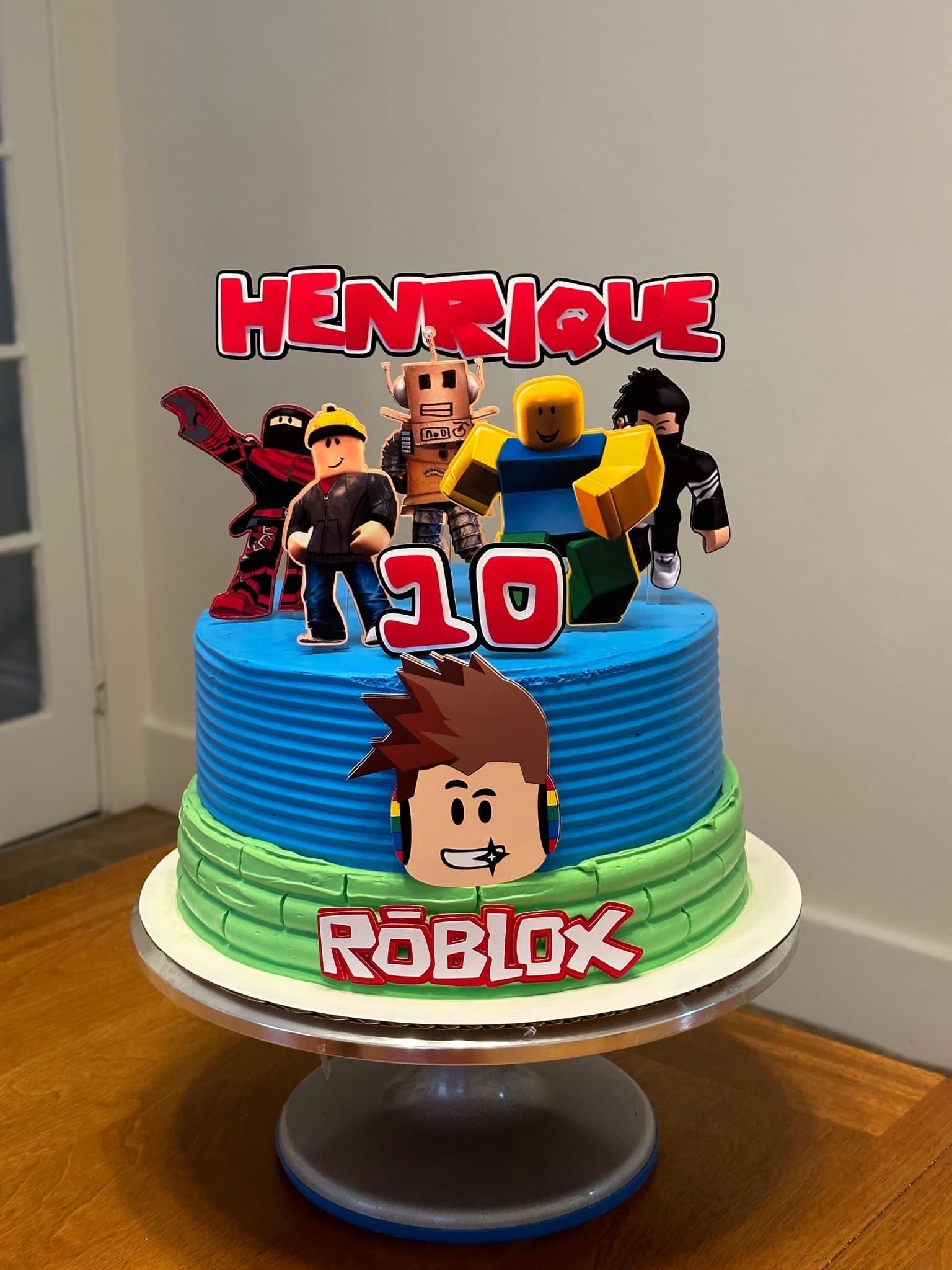 Topo De Bolo Topper De Bolo Personalizado Roblox Menina