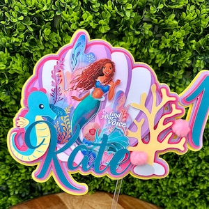 The little Mermaid - 3D cake topper.