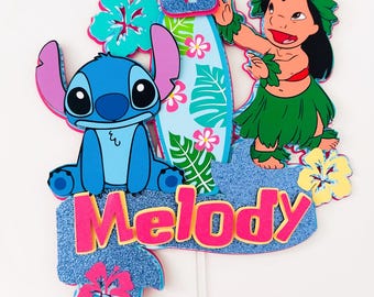 Adorno para tarta de Lilo y Stitch
