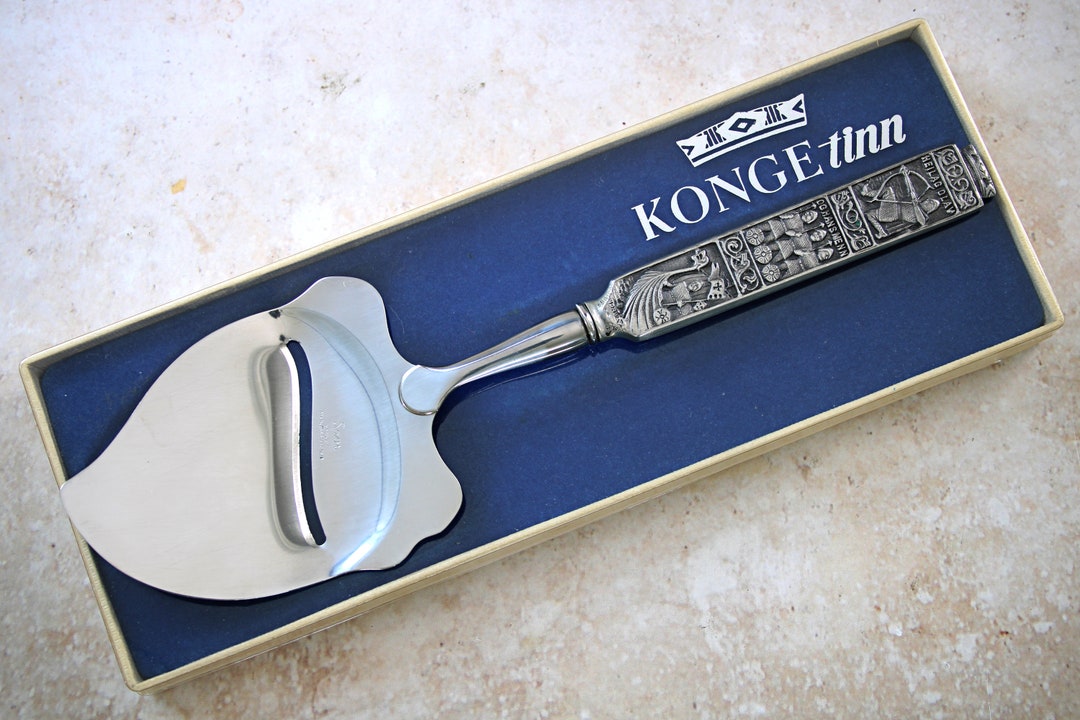Vintage Viking Cheese Slicer Original Box Konge Tinn Longboat Etsy