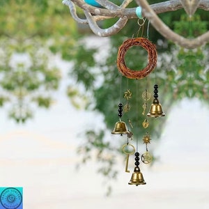 Witches Bells, Witch Protection Door Hanger, Door Protection Charm, Witch Home Protection, Decor, Witchcraft, Wicca, Pagan, FREE SHIPPING