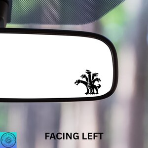 Hydra Decal, 5 Headed Serpent, Mini Hydra, Rearview Mirror Decal, Mini Decal, Tiny Decal, Indoor/Outdoor Vinyl, Many Colors, FREE SHIPPING