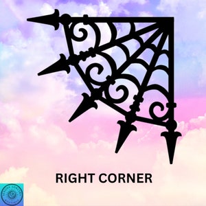 Gothic Corner Decal, Left Corner Or Right Corner, Car Decal, Indoor/Outdoor, Waterproof, Vinyl, Many Colors/Sizes, FREE SHIPPING