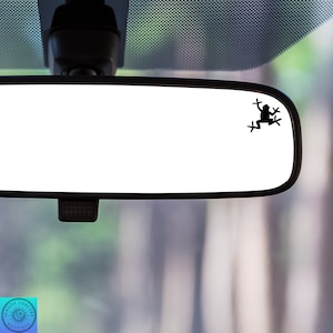 Frog Decal, Tiny Frog, Mini Frog, Rearview Mirror Decal, Mini Decal, Tiny Decal, Indoor/Outdoor Vinyl, Many Colors, FREE SHIPPING
