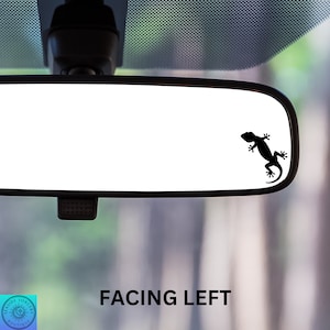 Gecko Decal, Mini Gecko, Lizard Decal, Rearview Mirror Decal, Car Decal, Indoor/Outdoor Vinyl, Mini Decal, Many Colors, Free Shipping