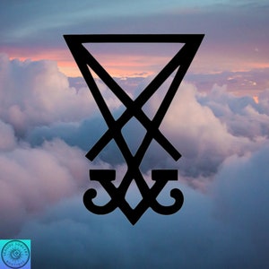 Sigil Of Lucifer Decal, Seal Of Lucifer, Lucifer Symbol, Car Decal, Indoor/Outdoor, Vinyl, Many Colors & Sizes, FREE SHIPPING