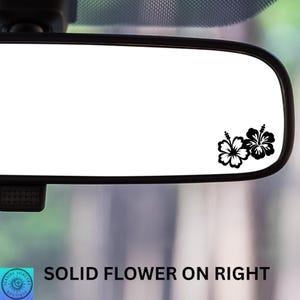 Hibiscus Decal, Tiny Hibiscus, Flower, Car Mirror Decals, Mini Decals, Tiny Decals, Indoor/Outdoor Vinyl, Many Colors, FREE SHIPPING