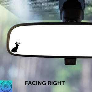 Jackalope Decal, Mini Jackalope, Rearview Mirror Decal, Car Decal, Easter Egg, Indoor/Outdoor Vinyl, Mini Decal, Many Colors, Free Shipping