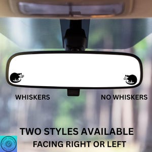Opossum Decal, Mini Opossum, Opossum Lover, Rearview Mirror Decal, Car Decal, Indoor/Outdoor Vinyl, Mini Decal, Many Colors, Free Shipping