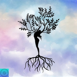 Tree Of Life Decal, Female Tree Of life, Car Decal, Indoor/Outdoor, Waterproof, Vinyl, Many Colors & Sizes, FREE SHIPPING