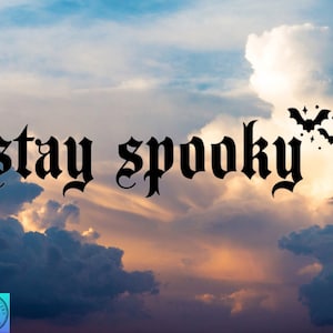 Stay Spooky Decal, Spooky Bitch, Goth, Witch, Sticker, Car Decal, Vinyl Indoor/Outdoor Decal, Many Colors & Sizes, Free Shipping