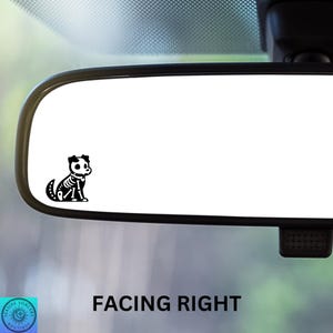 Dog Decal, Dog Skeleton, Puppy, Rearview Mirror Decal, Car Decal, Easter Egg, Indoor/Outdoor Vinyl, Mini Decal, Many Colors, Free Shipping