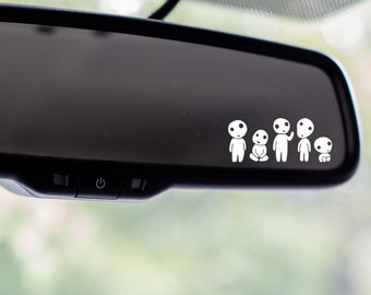 Tree Spirits Decal, Forest Guardian, Car Mirror Decal, Mini Decal, Tiny Decal, Indoor/Outdoor Vinyl, Many Colors, FREE SHIPPING
