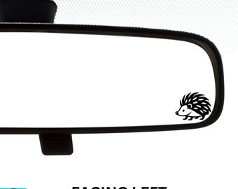 Hedgehog Decal, Mini Hedgehog, Tiny Hedgehog, Rearview Mirror Decal, Car Decal, Indoor/Outdoor Vinyl, Mini Decal, Many Colors, Free Shipping