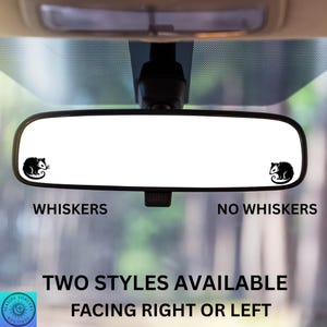 Opossum Decal, Mini Opossum, Opossum Lover, Rearview Mirror Decal, Car Decal, Indoor/Outdoor Vinyl, Mini Decal, Many Colors, Free Shipping