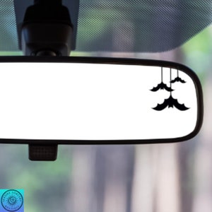 Bat Decal, 3 Mini Bats, Hanging Bats, Tiny Bats, Rearview Mirror Decal, Car Decal, Gothic, Indoor/Outdoor Vinyl, Many Colors, Free Shipping