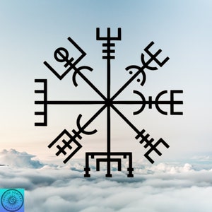 Viking Decal, Viking Compass, Vegvisir Amulet, Car Decal, Indoor/Outdoor, Waterproof, Vinyl, Many Colors & Sizes, FREE SHIPPING