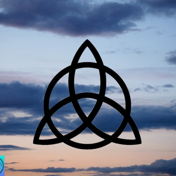 Calcomanía de la Diosa de la Triple Luna, Triquetra, Magia Lunar, Mística, para auto, para interior y exterior, impermeable, varios colores y tamaños, envío gratis.