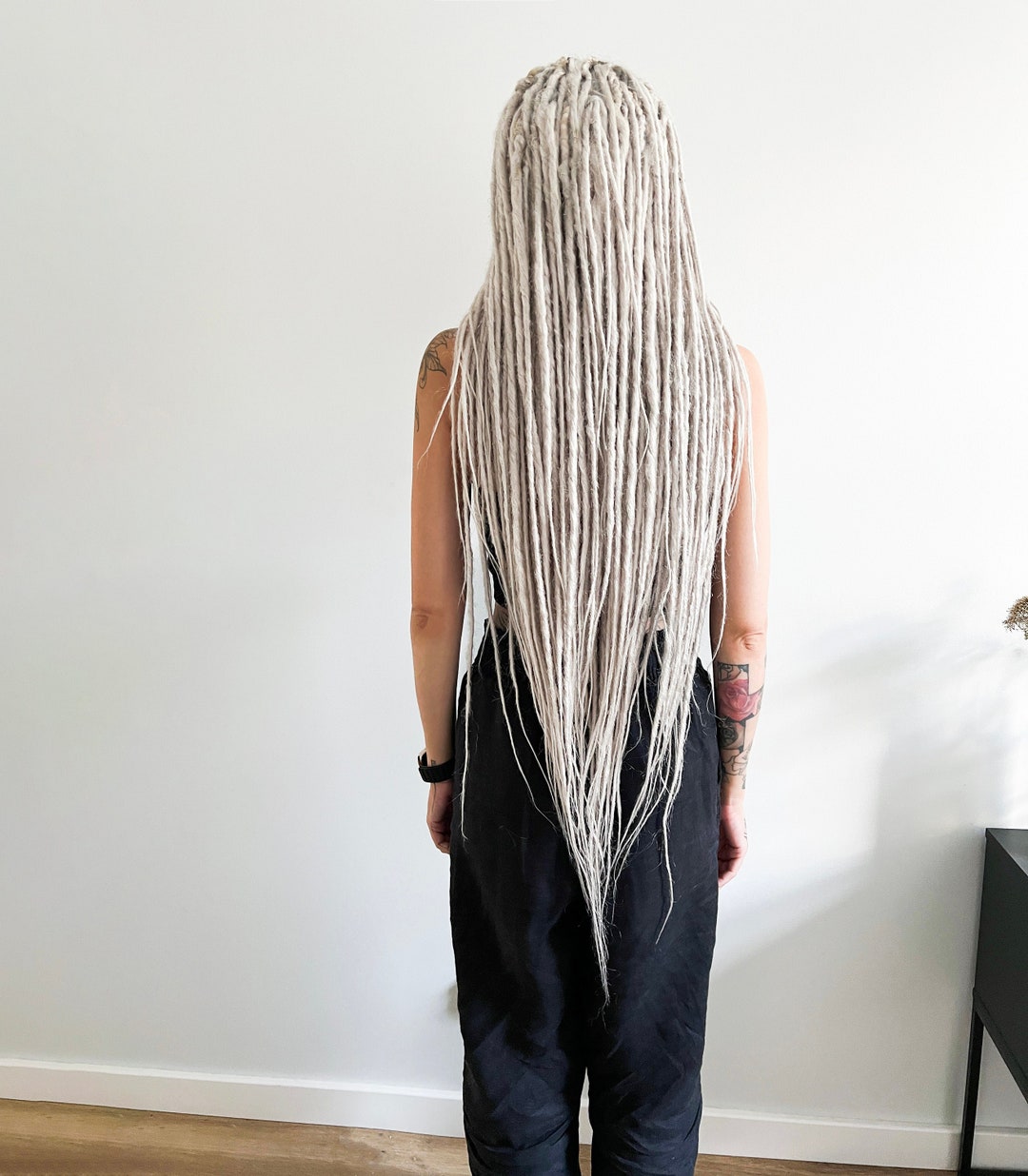 80 100 Cm Long Silver Platinum White Blonde Synthetic DE Dreadlocks Il 1080xN.5128724142 Nalz