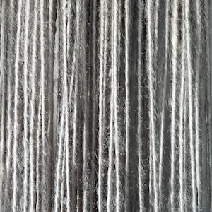 Extra Long Silver Platinum Blonde Synthetic Single-Ended Dreadlocks Extension (80-100 cm, 31'-39' inches)