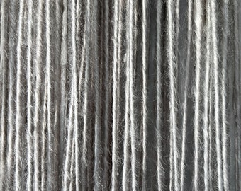 Extra Long Silver Platinum Blonde Synthetic Single-Ended Dreadlocks Extension (80-100 cm, 31&#39;-39&#39; inches)