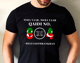Imran Khan Shirt, Qaidi Number 804, Prisoner 804, Pakistan Unisex Shirt, Urdu Shirt, Protest Shirt, Freedom Shirt, Pakistan Gift, Khan Lover