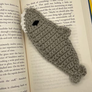 Crochet Shark Bookmark | handmade sea creature bookmark