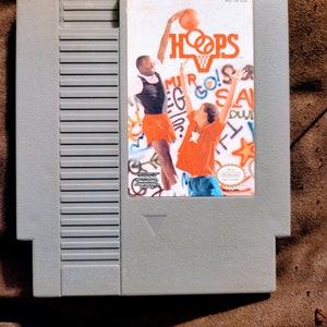 Nintendo Nes Hoops Authentic Basketball Cartridge Free Shipping