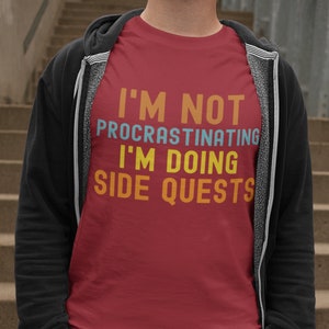 Fun Gaming T-Shirt - Side Quest Shirt - Novelty Gamer Tee for Men & Women - Gamer Gifts