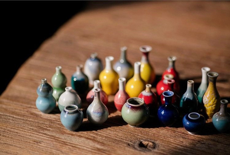 Hand painted itty-bitty bottle Mini Hand Painted Bottles | SharityBOXX.com main image 4