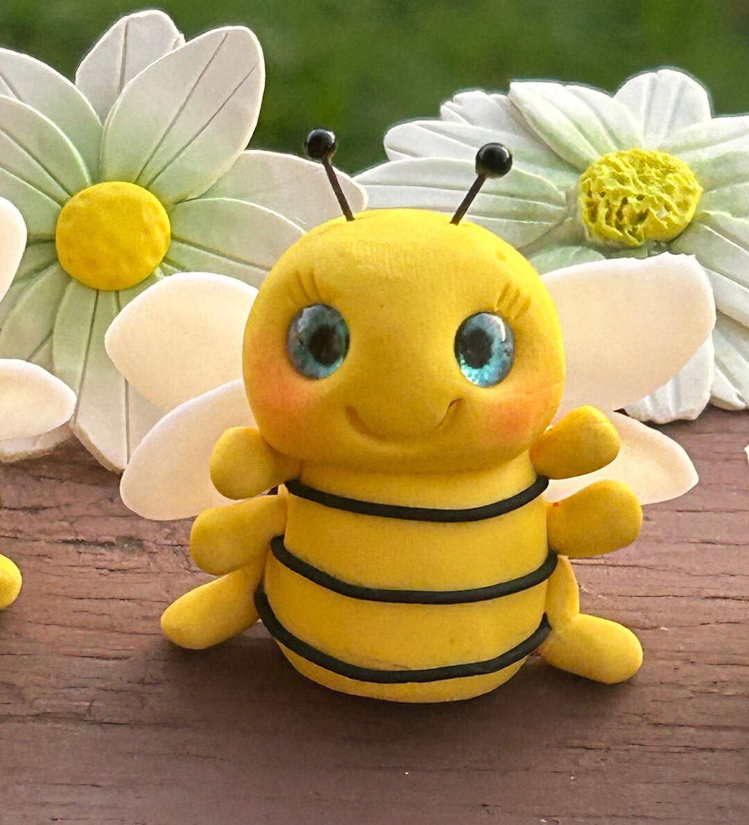 Little Bumble Bees Cute Handmade Little Guys Made With Polymer Etsy
