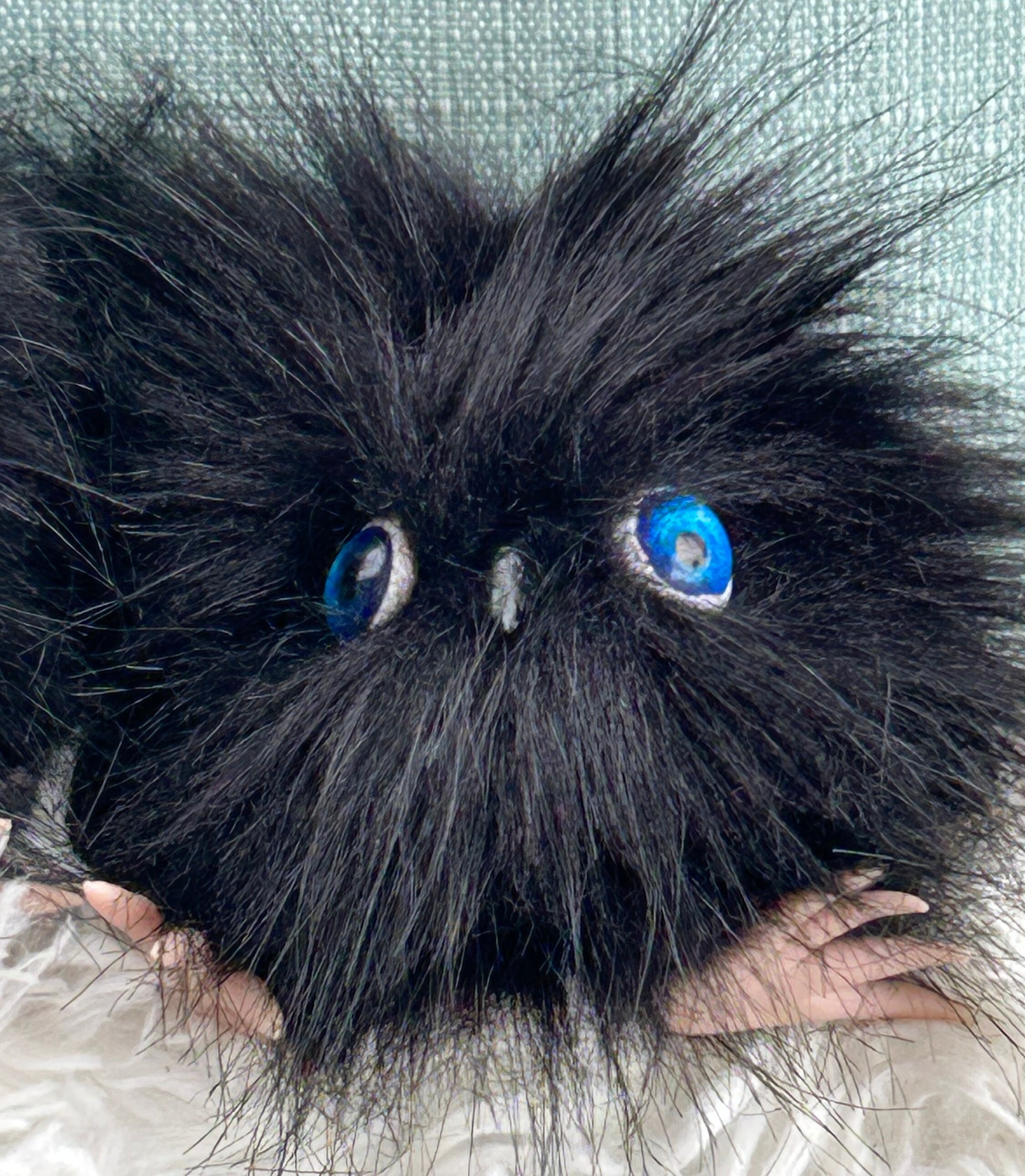 Puffskein owl hybrid handmade cute fuzzy friend