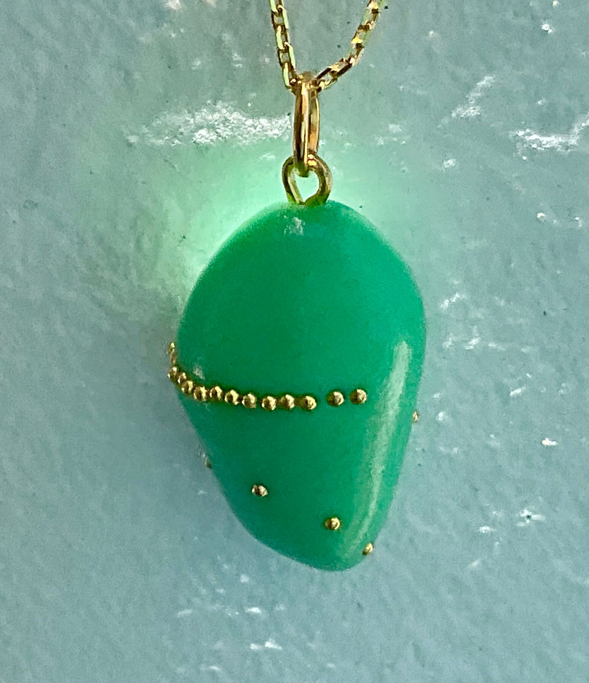 Jade monarch chrysalis pendant shop