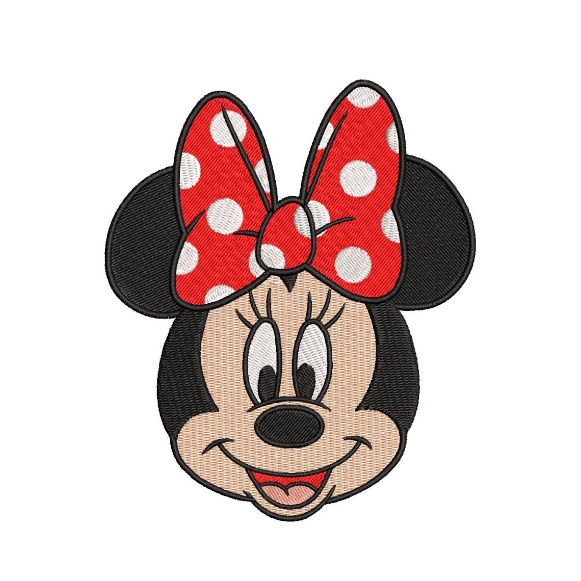 Minnie Mouse Machine Embroidery Design Digital File Instant Etsy