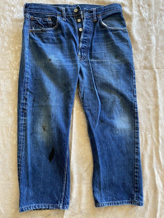 Pre-owned Levi's Vintage Lvc 551 Zxx 1961 Big E Red Line Selvedge Jeans  Folk City Men's