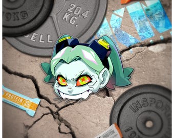 Edgerunners Rebecca CHOMP! Sticker: Cyberpunk 2077 Anime Decal