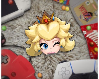 PRINCESS PEACH Vinyl Decal from Super Mario Bros. Choose a