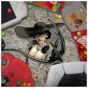Naklejka winylowa Lady Dimitrescu: Resident Evil Village Horror Decal