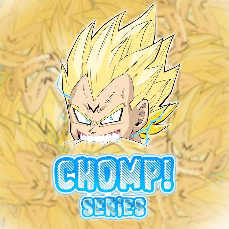 Majin Vegeta Chomp Sticker: Dragon Ball Z Anime Decal - Etsy