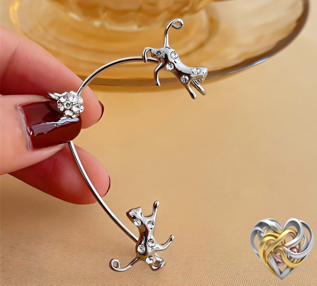 Cat Ear Cuff Cat Cuff Cat Earrings Earcuff Non Piercing Etsy