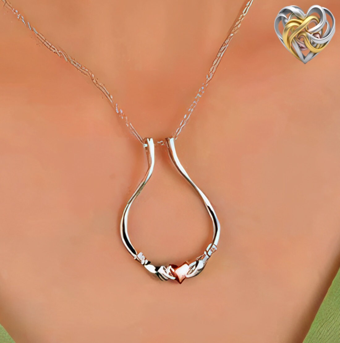 Ring Keeper Necklace Ring Holder Necklace Geometric Etsy Australia