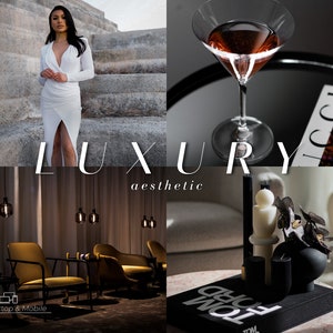 10 LUXURY Style Lightroom Presets | Desktop & Mobile | Luxurious Lifestyle Filter | Influencer Preset | Dark Moody Chic Luxury Lavish Filter