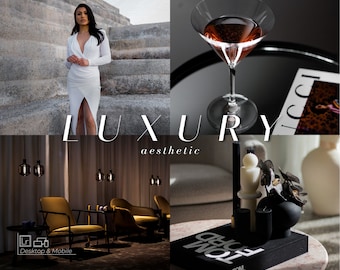 10 LUXURY Style Lightroom Presets | Desktop & Mobile | Luxurious Lifestyle Filter | Influencer Preset | Dark Moody Chic Luxury Lavish Filter
