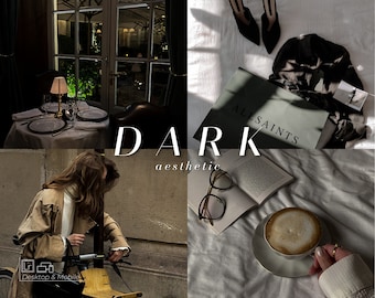 Dark Aesthetic Lightroom Presets | Moody Influencer Filter (Desktop & Mobile)