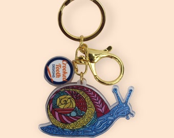 Snail Key Chain with Lobster Clasp | Back to School Gift | Lanyard Accessory