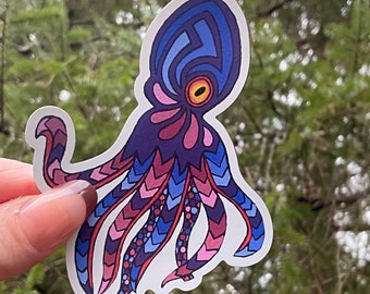 Purple Octopus Magnet