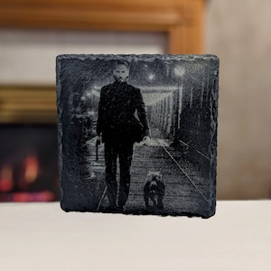 DELUXE John Wick inspired Slate Photo Drink Coaster Style 5